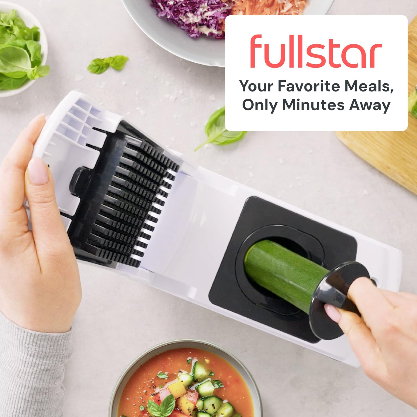 Fullstar Pro Vegetable Chopper & Spiralizer – White